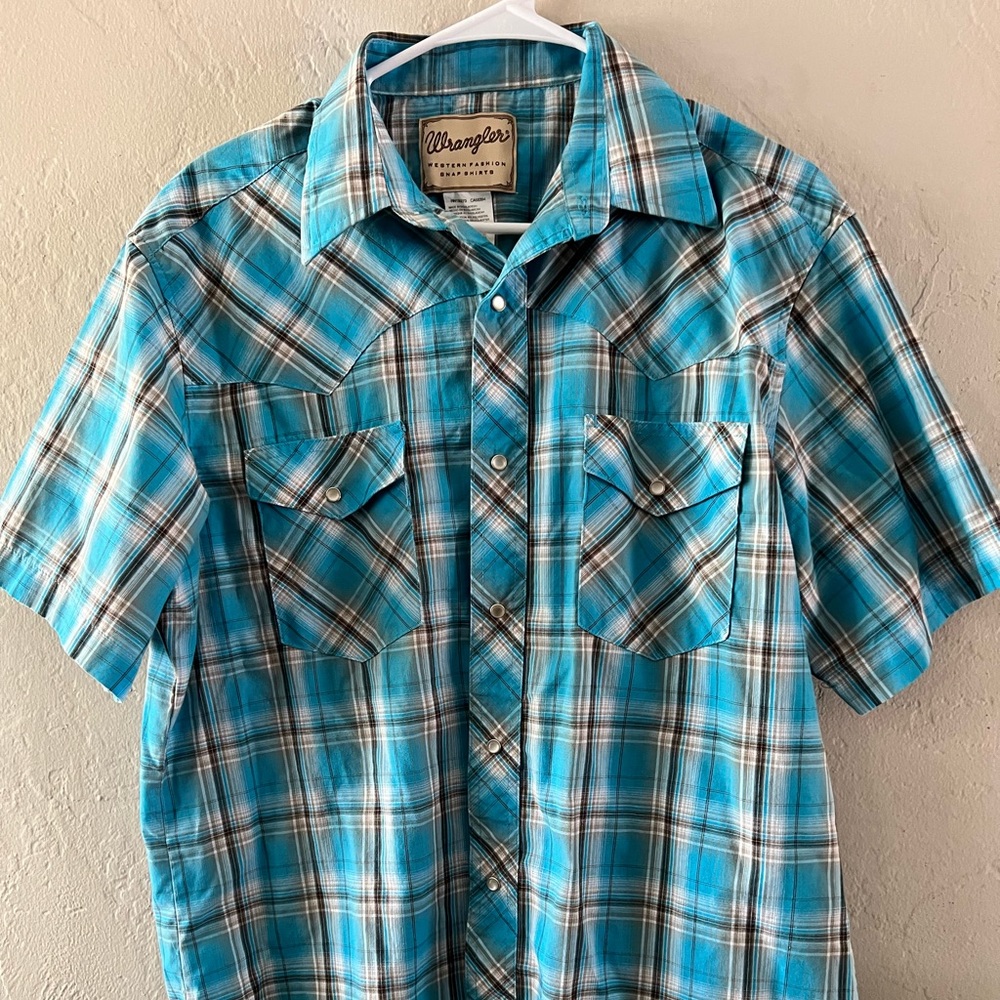 Wrangler Western Fashion Pearl Snap Button Shirt